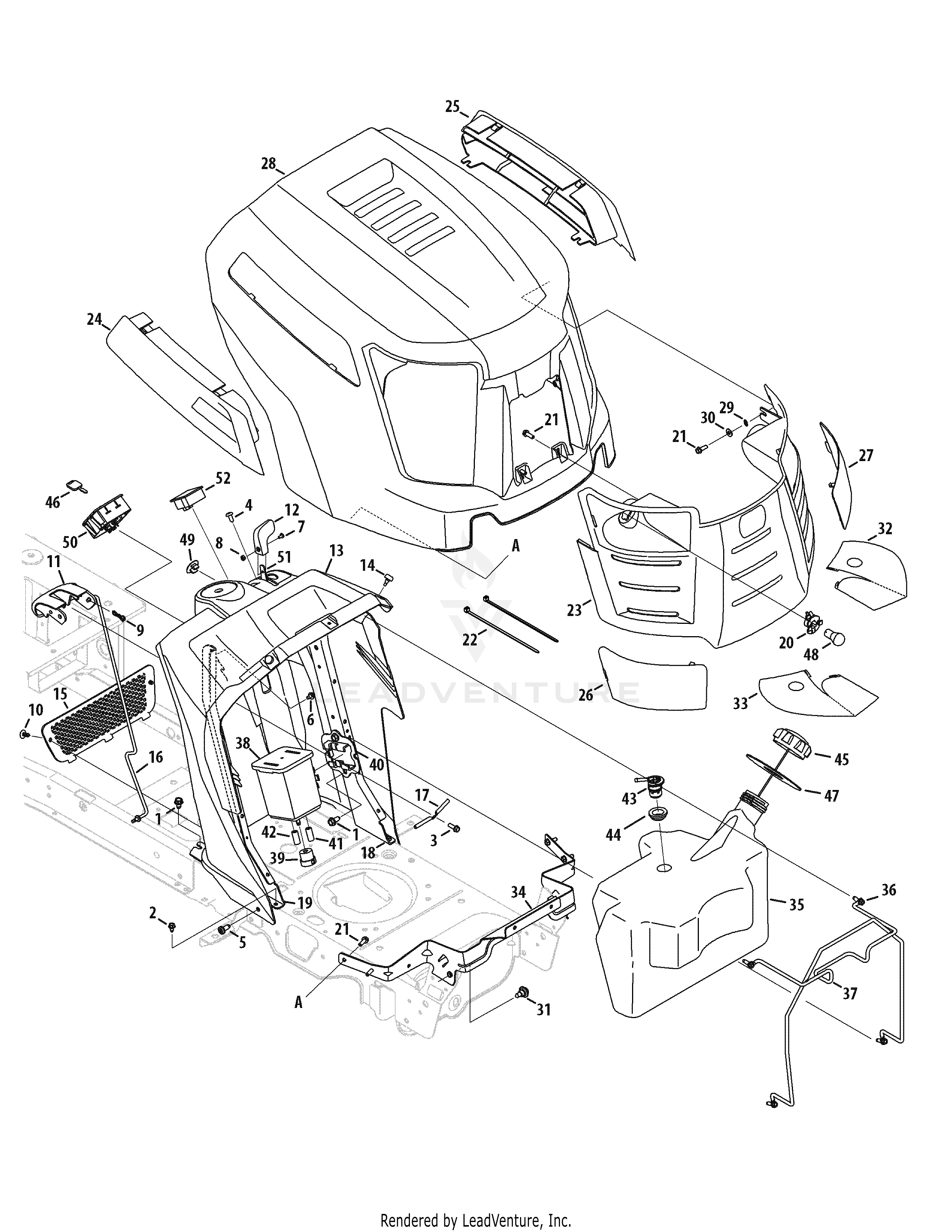 LTX1042 Tractor (13AX91AS330) (2010)