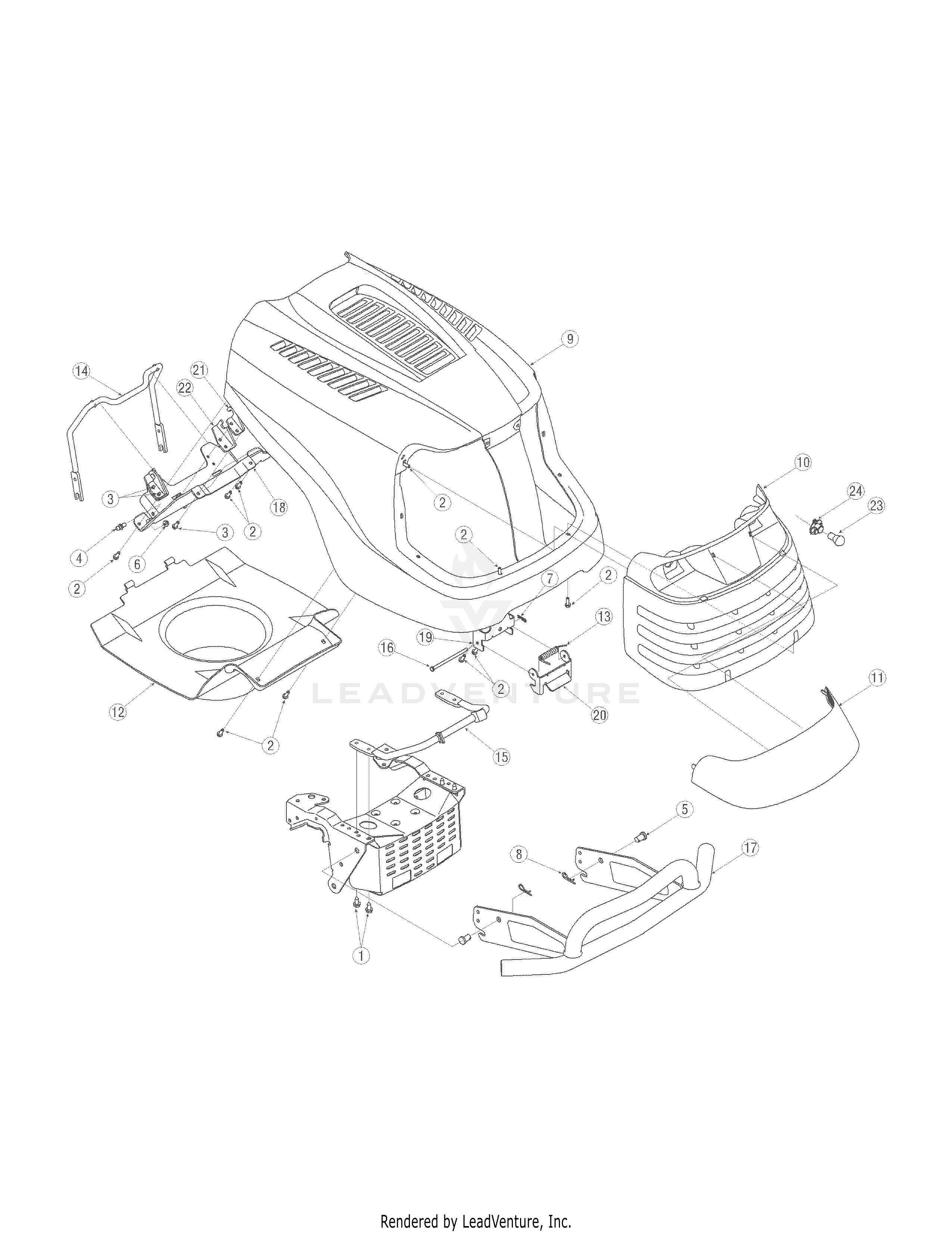 SLT1554 Tractor Command Engine (13AK11CK710) (13AK11CK630)