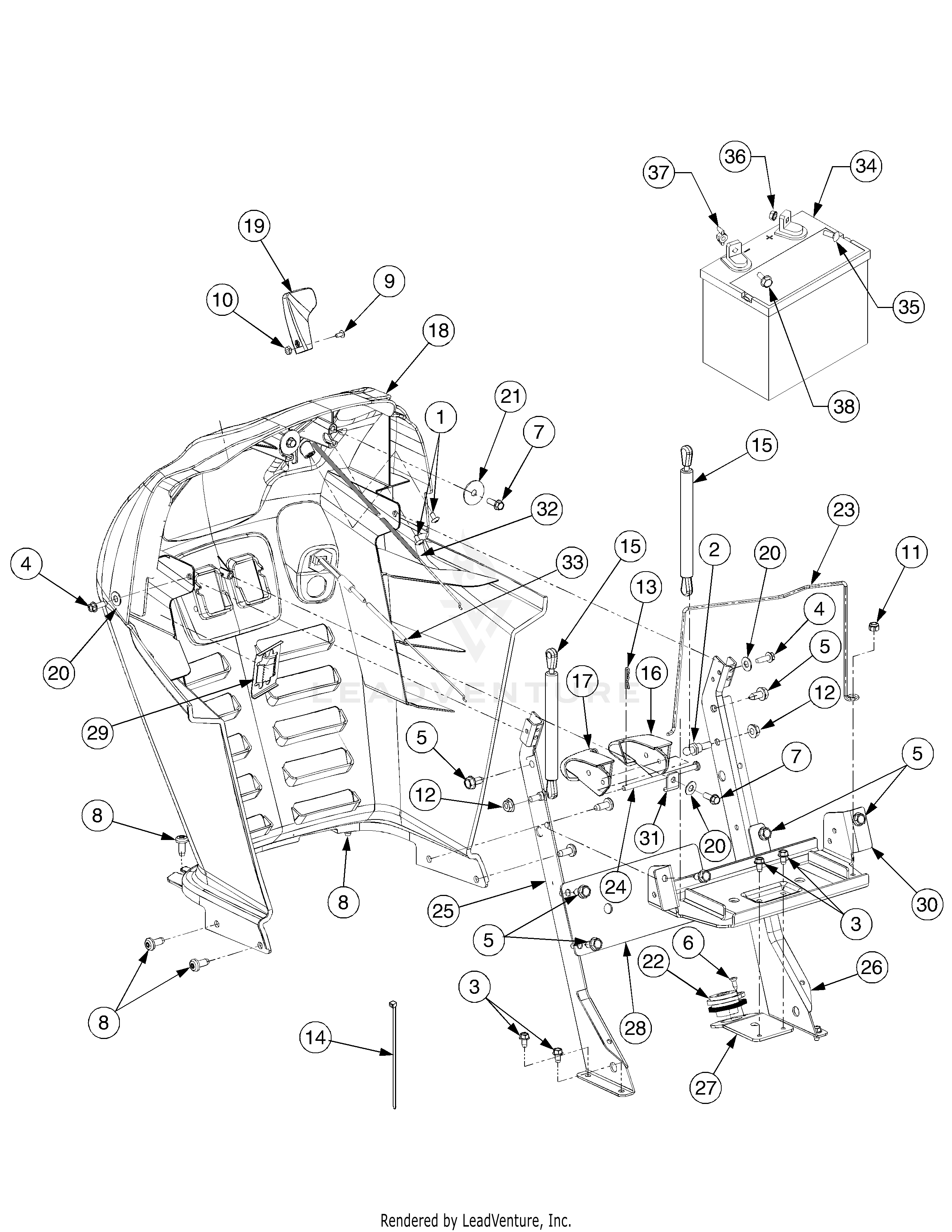 SLT1554 Tractor Command Engine (13AK11CK710) (13AK11CK630)