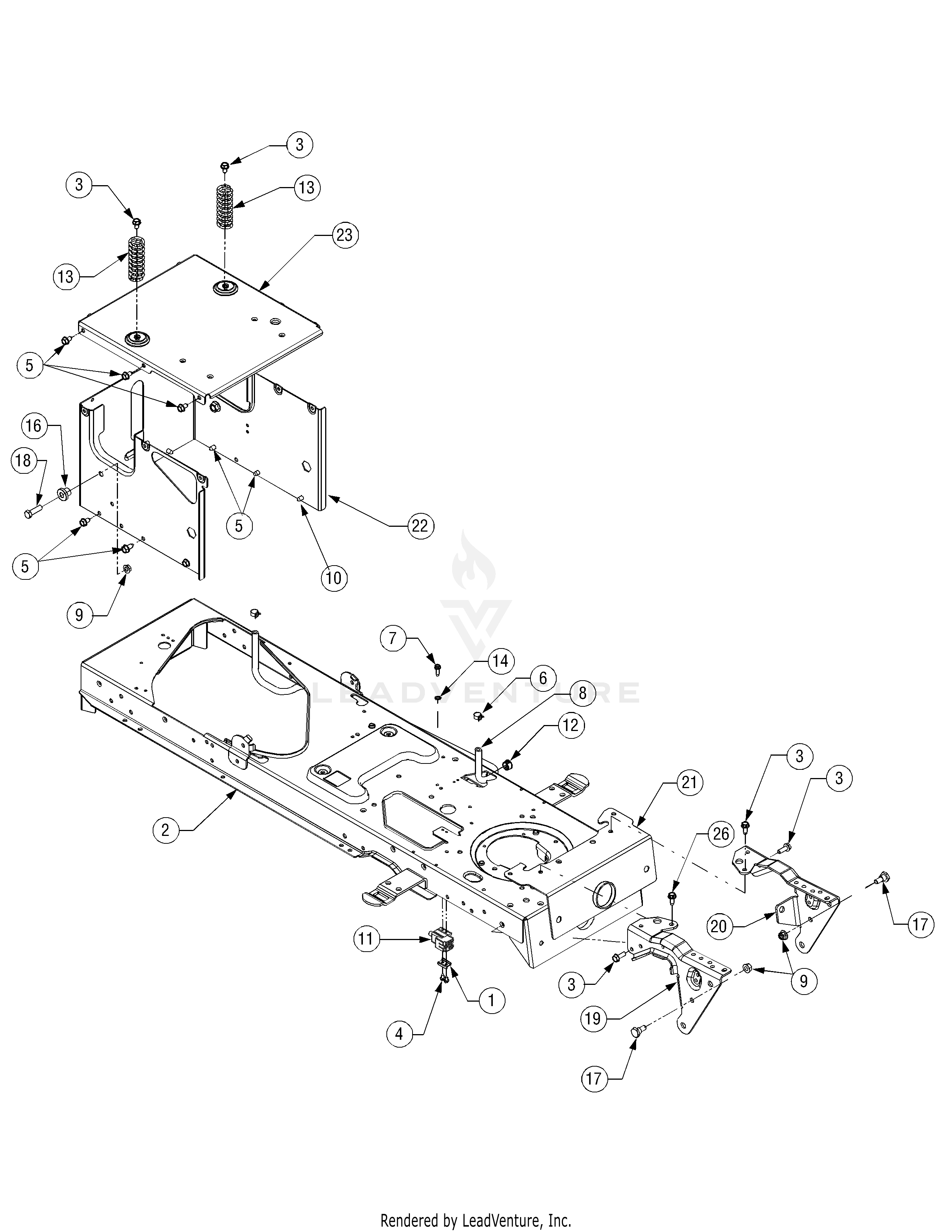 SLT1554 Tractor Courage Engine (2007 & before) (13AK11BK330) (13AK11CK630)
