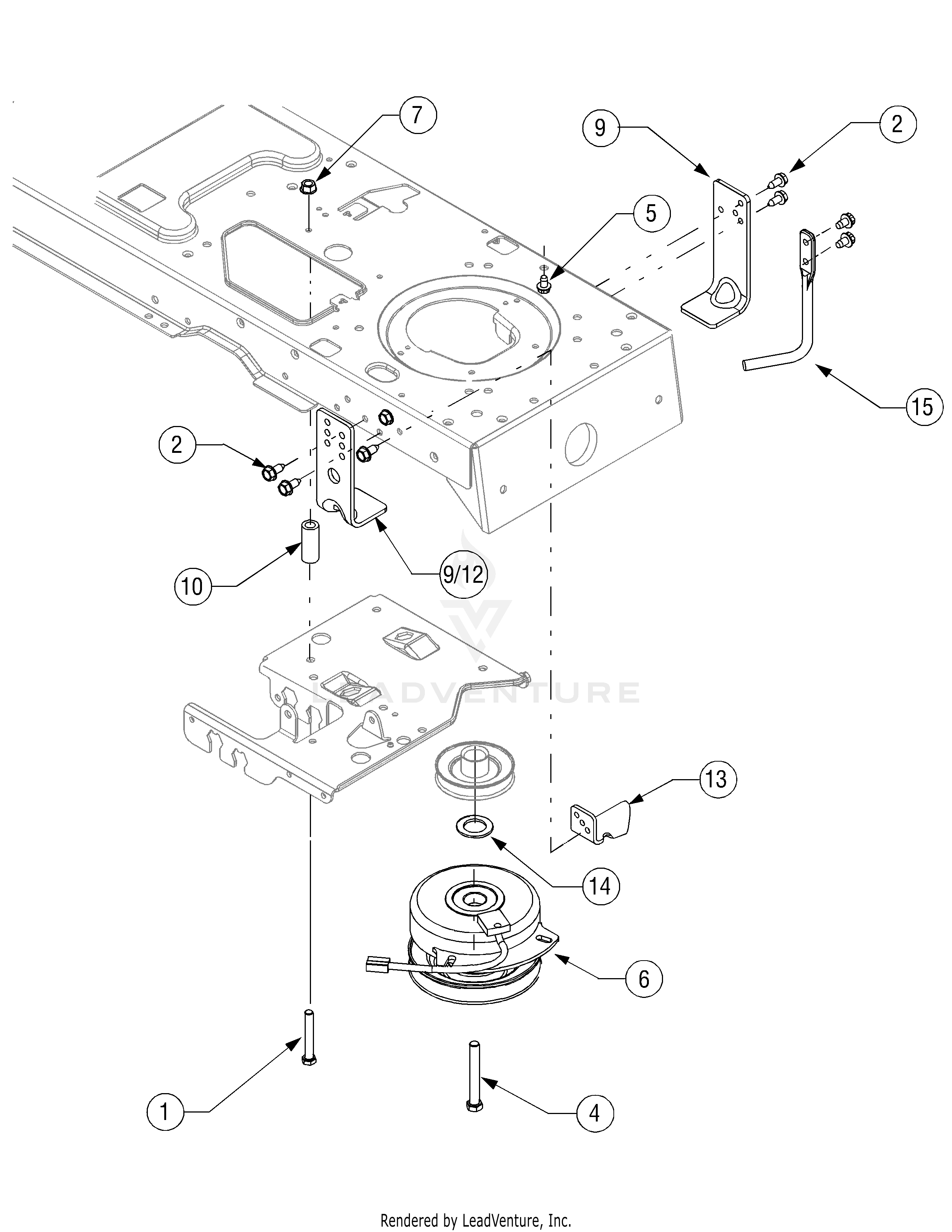 SLT1554 Tractor Courage Engine (2007 & before) (13AK11BK330) (13AK11CK630)