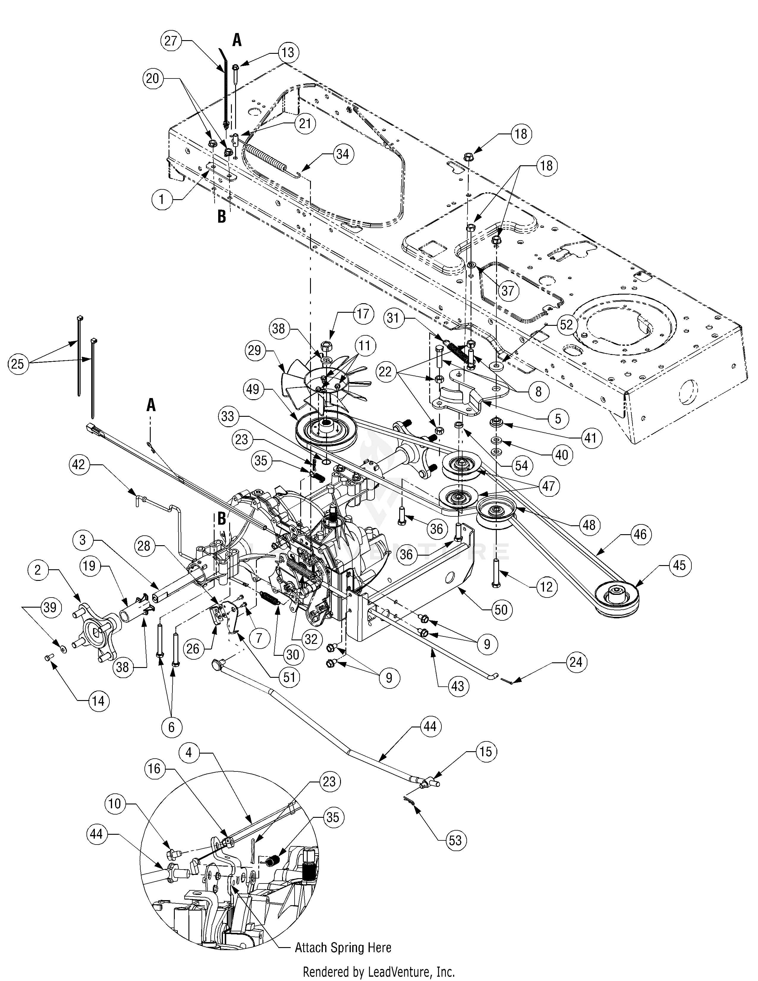 SLT1554 Tractor Courage Engine (2007 & before) (13AK11BK330) (13AK11CK630)