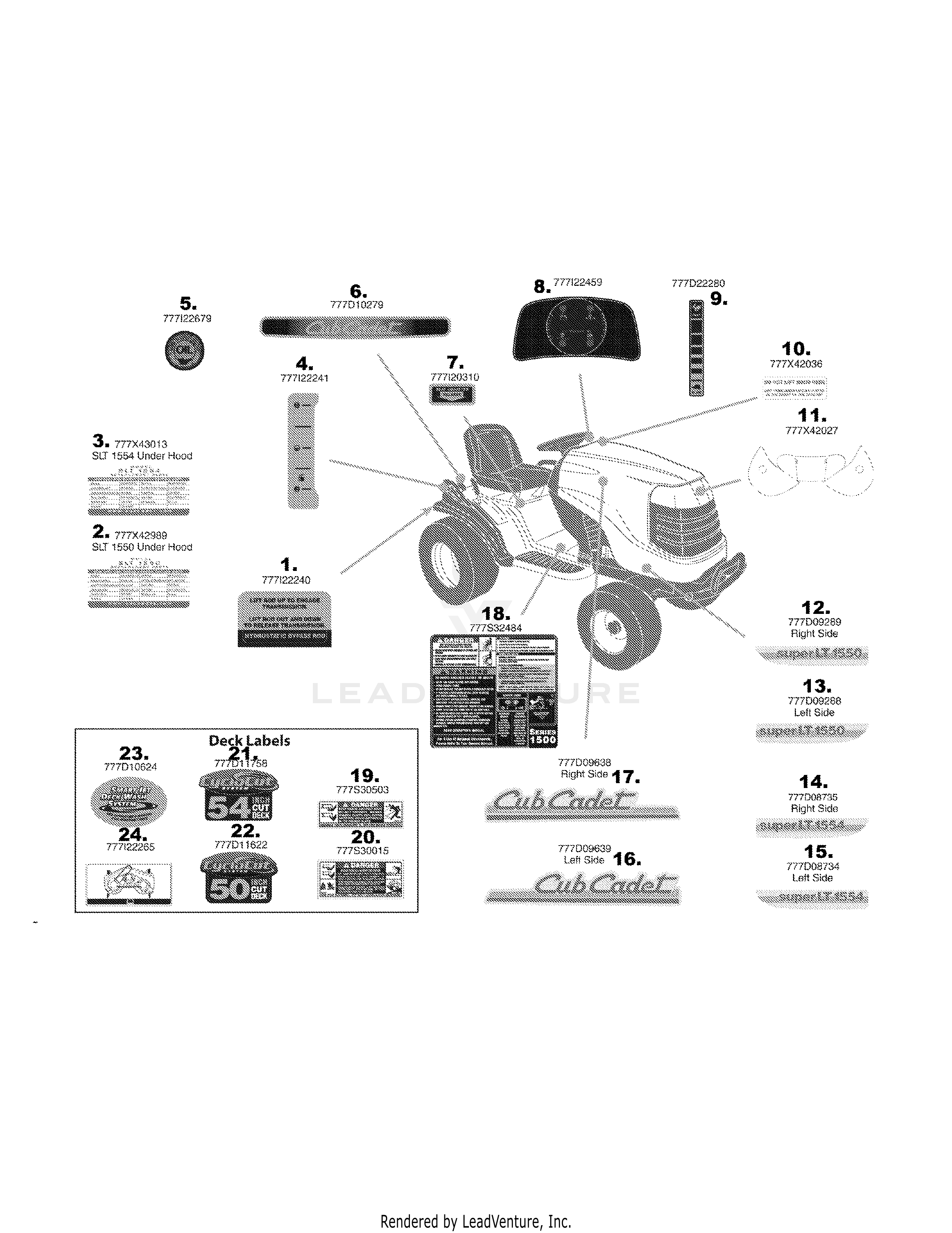 SLT1554 Tractor Courage Engine (2008 & after) (13AK11BK010)