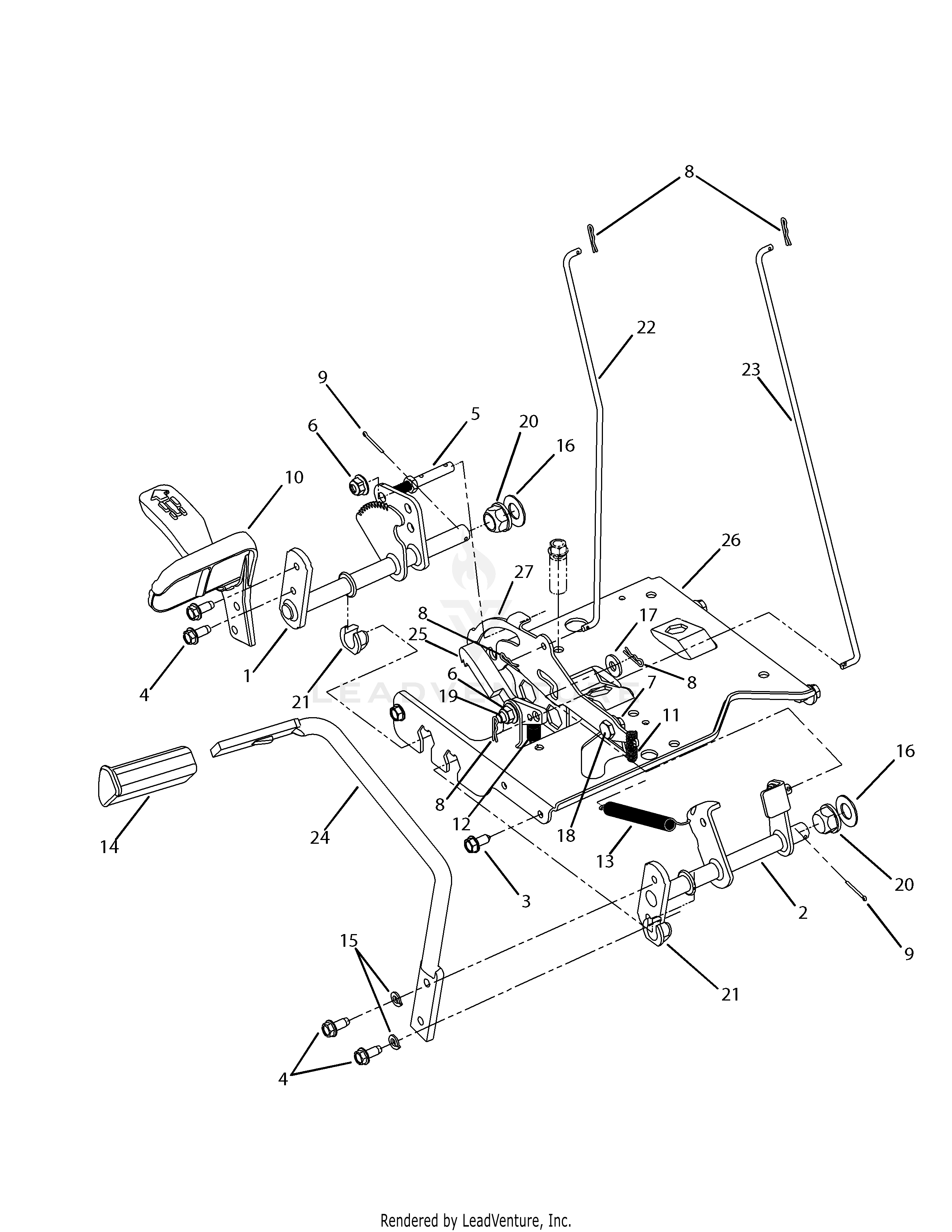 SLT1554 Tractor Courage Engine (2008 & after) (13AK11BK010)