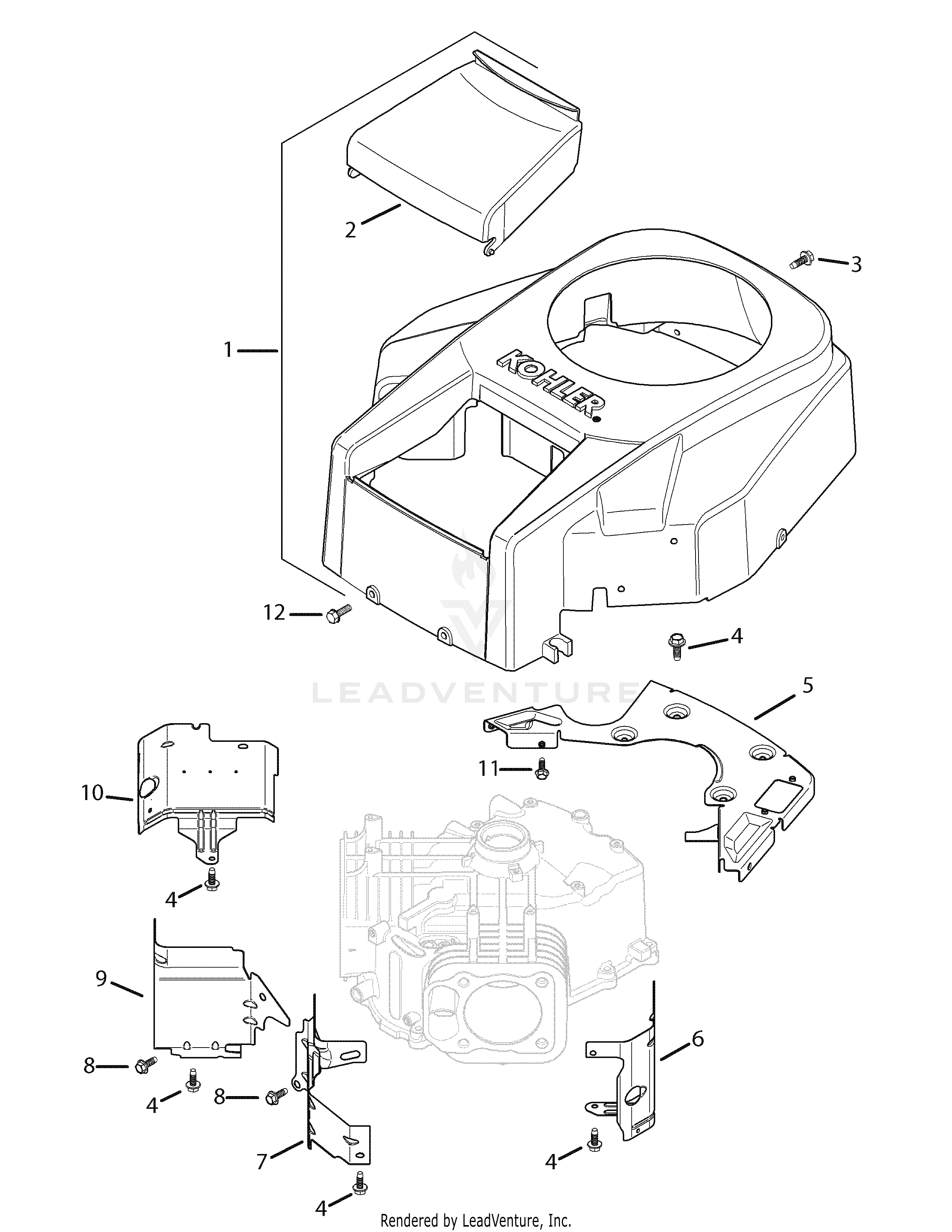 SLT1554 Tractor Courage Engine (2008 & after) (13AK11BK010)