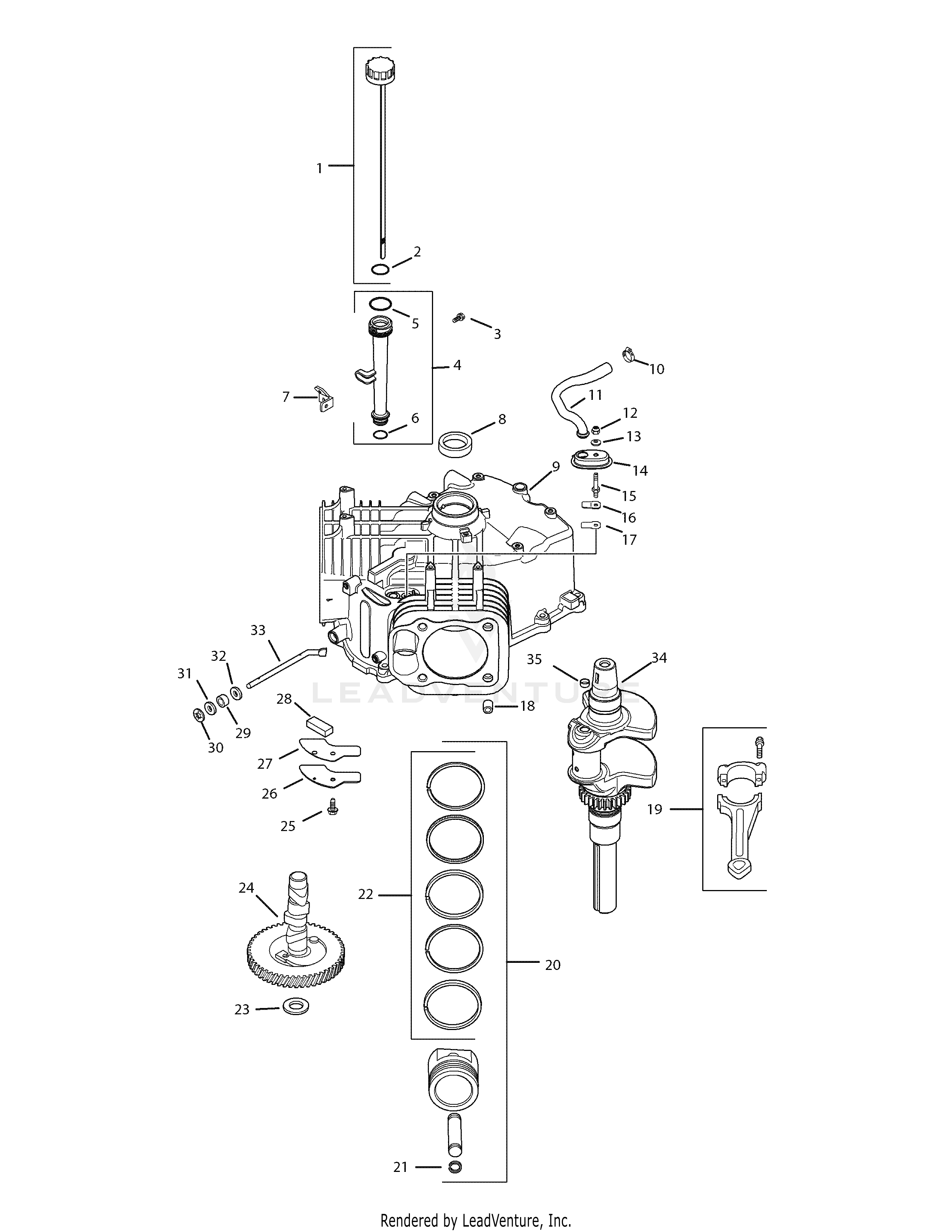 SLT1554 Tractor Courage Engine (2008 & after) (13AK11BK010)