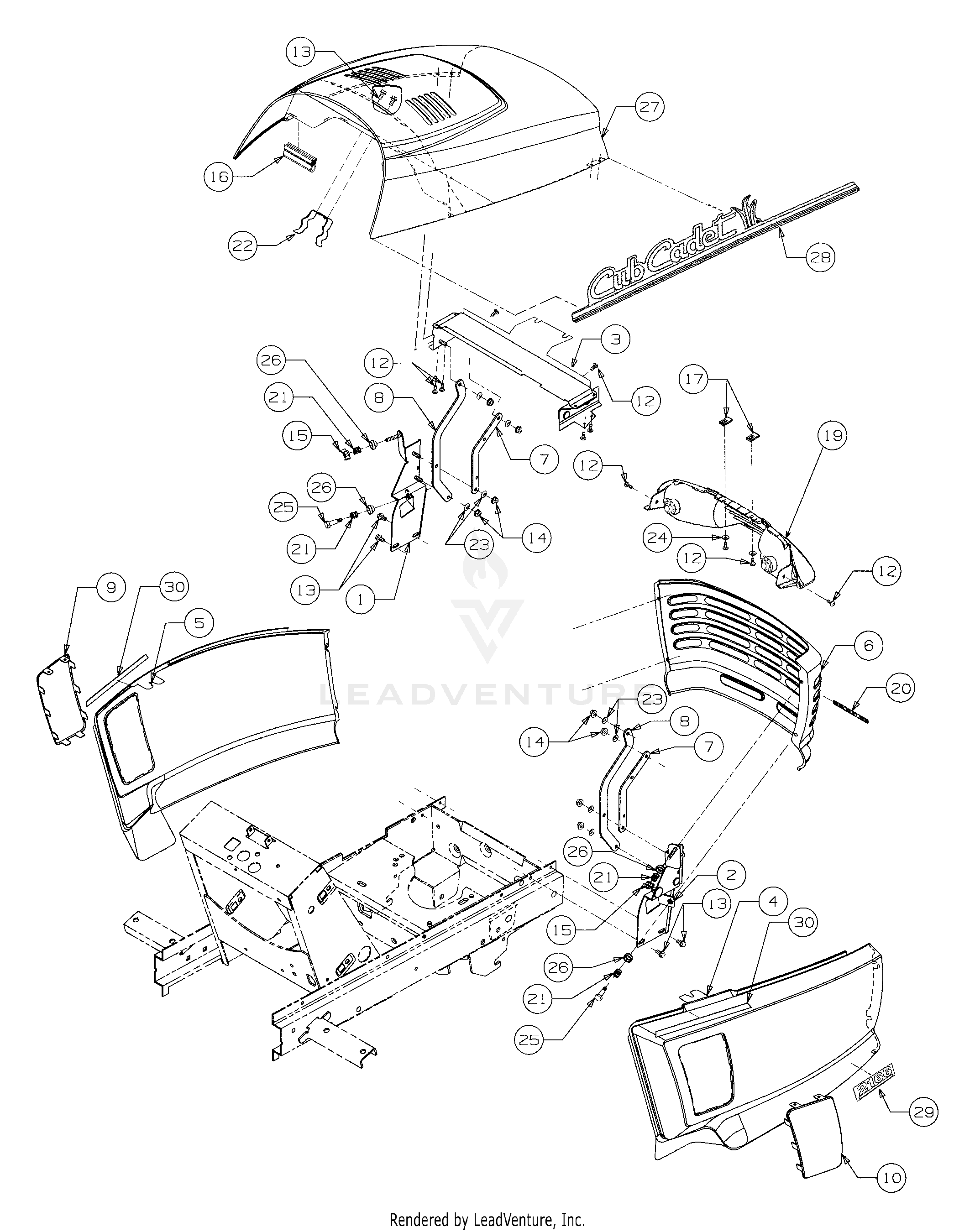 2166 Tractor (13A-214G100) (13A-254G100)