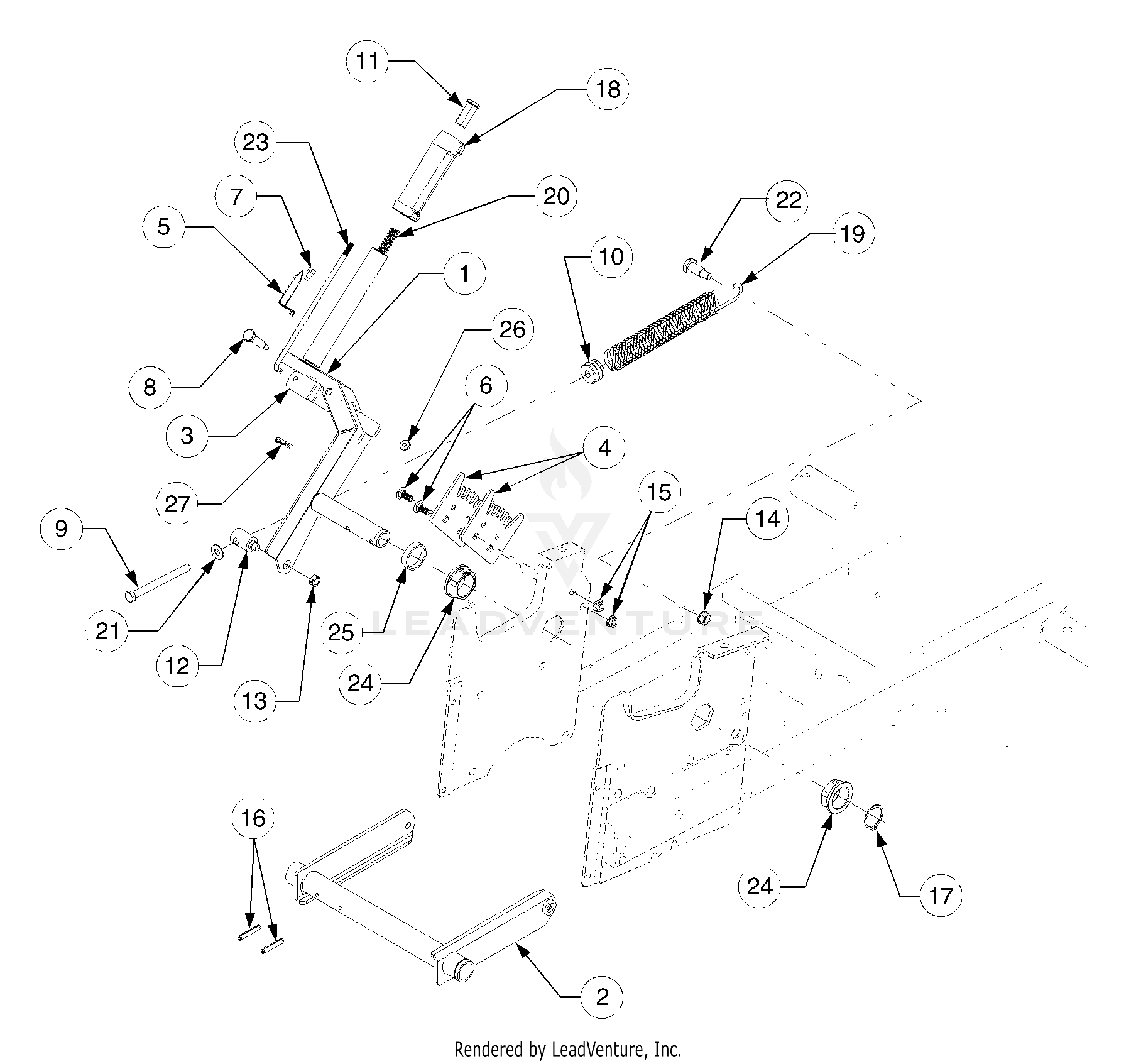 2166 Tractor (13A-214G100) (13A-254G100)