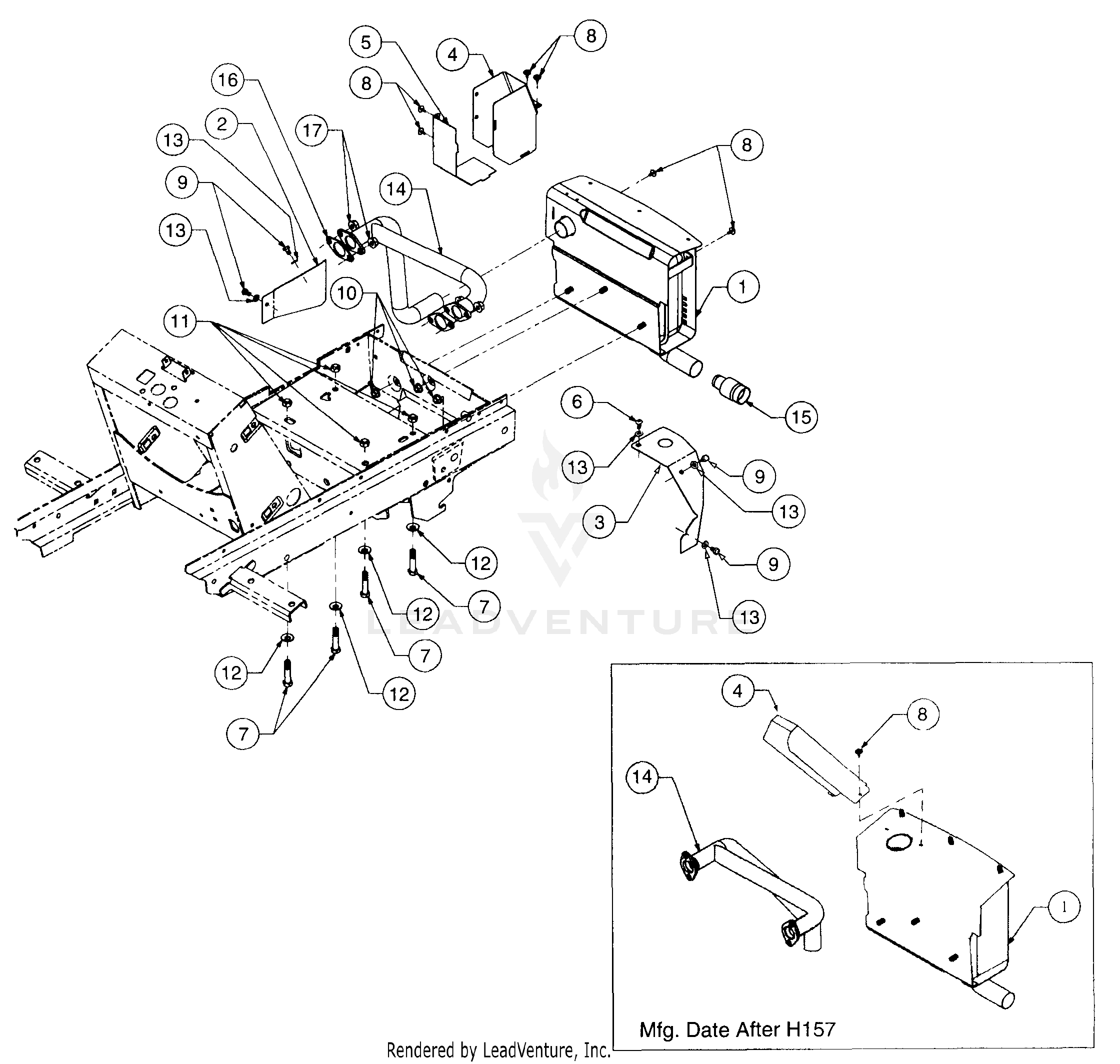 2185 Tractor S/N 326,006 - 389,000 & 1I017G - 1I310G (136-288-100) (13A-288-100)