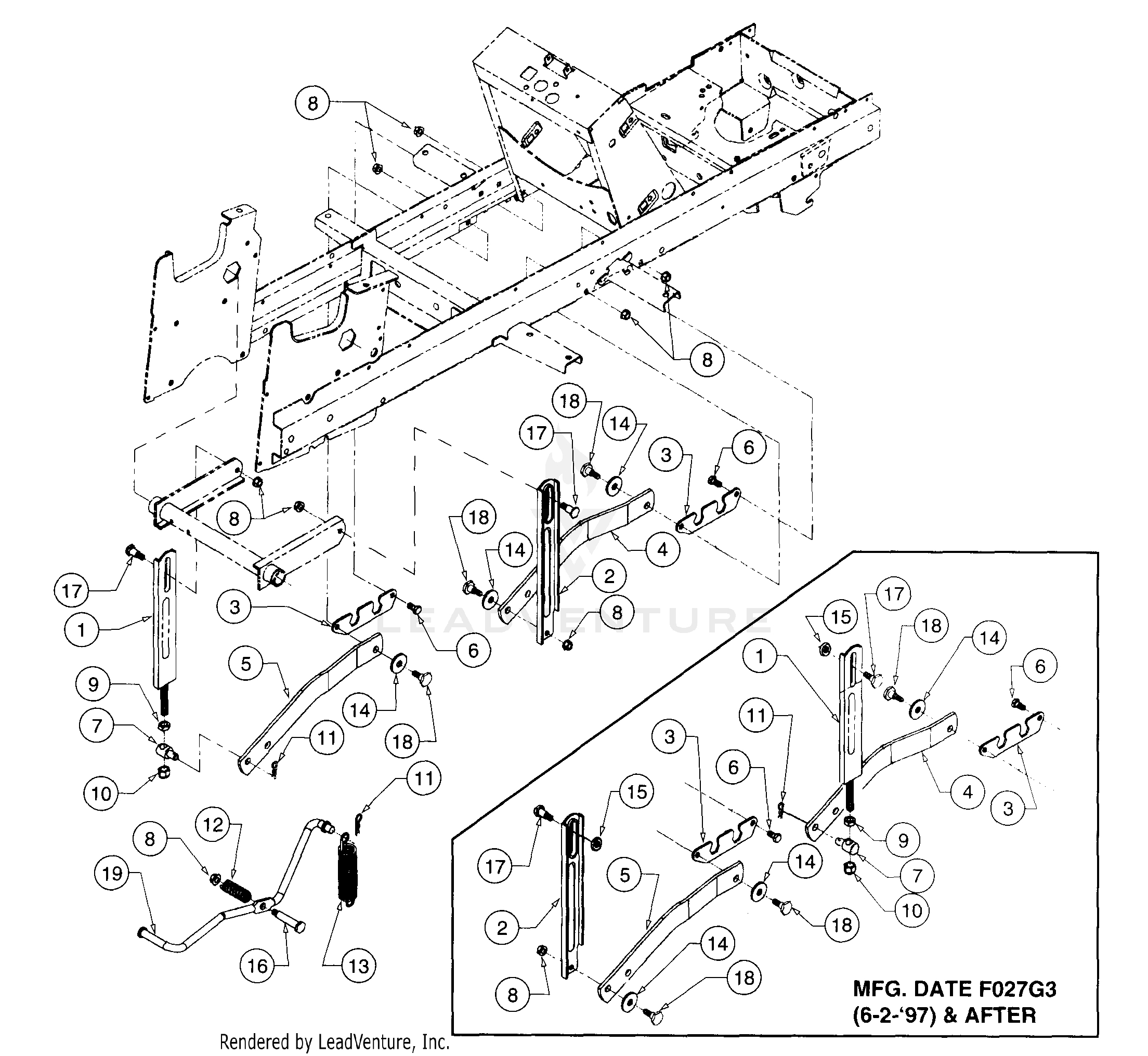 2185 Tractor S/N 326,006 - 389,000 & 1I017G - 1I310G (136-288-100) (13A-288-100)