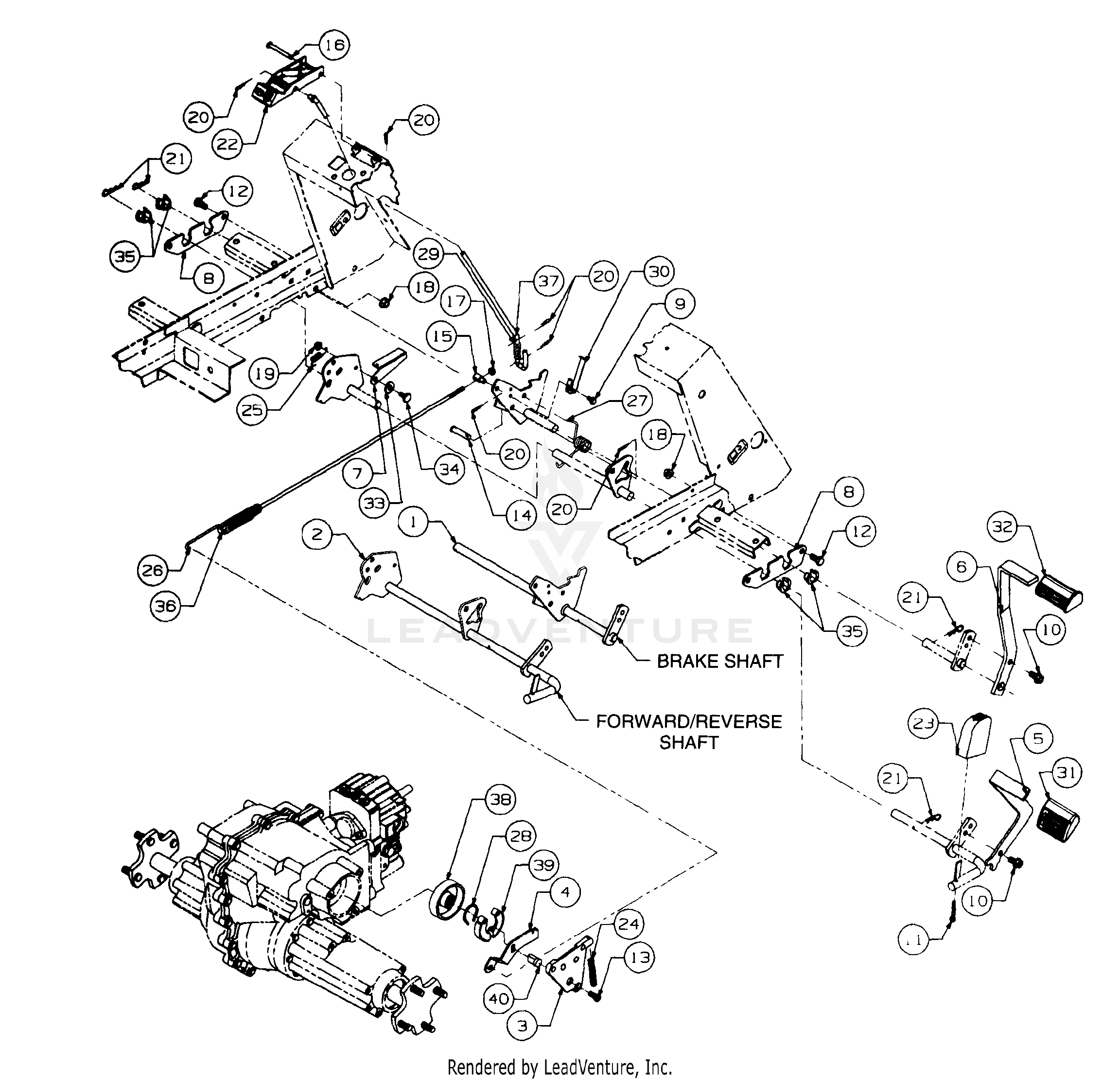 2185 Tractor S/N 326,006 - 389,000 & 1I017G - 1I310G (136-288-100) (13A-288-100)