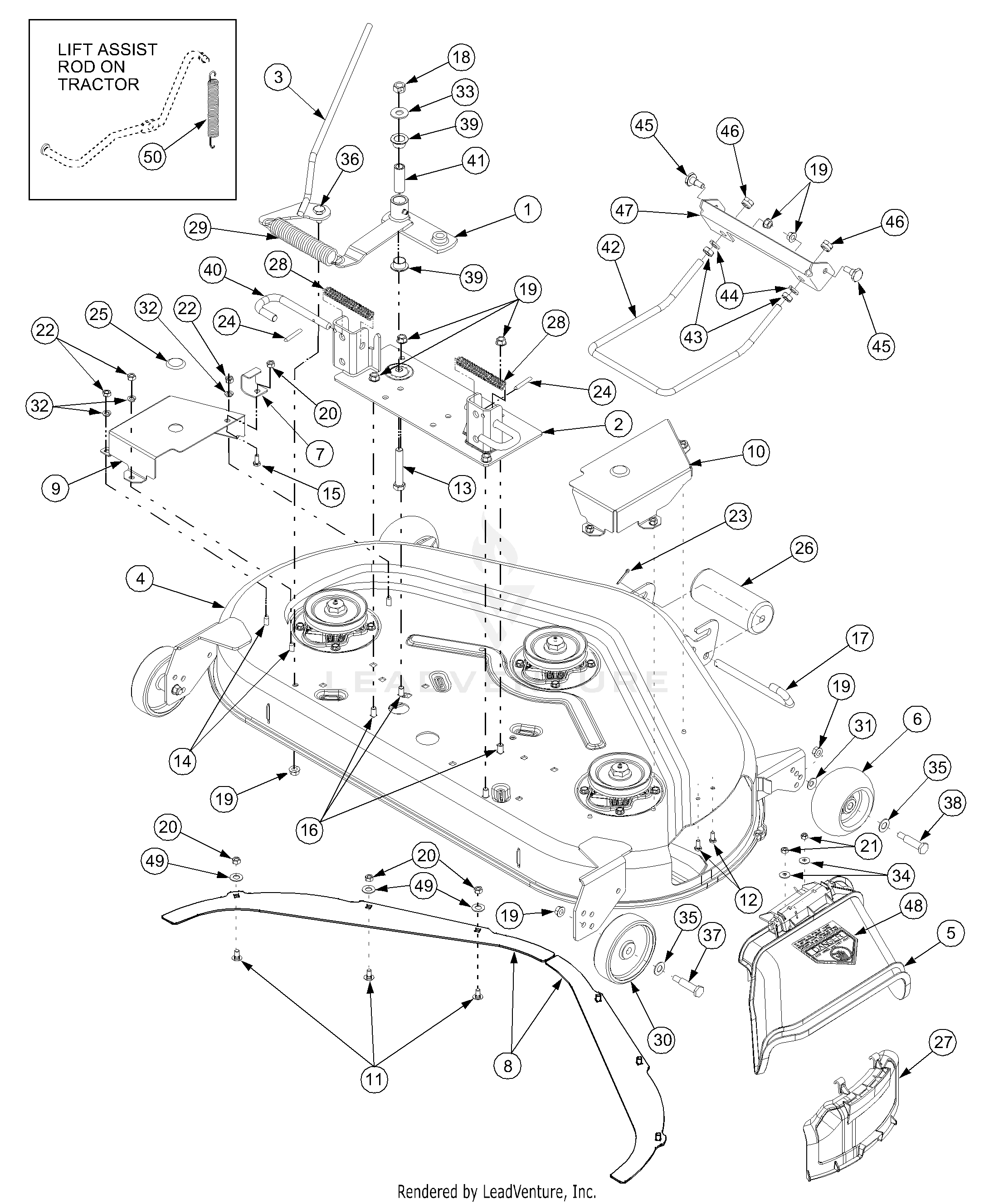 2518-44 Tractor (13B-288L100) (13A-208L100) (13A-288M100) (13A-208M100)