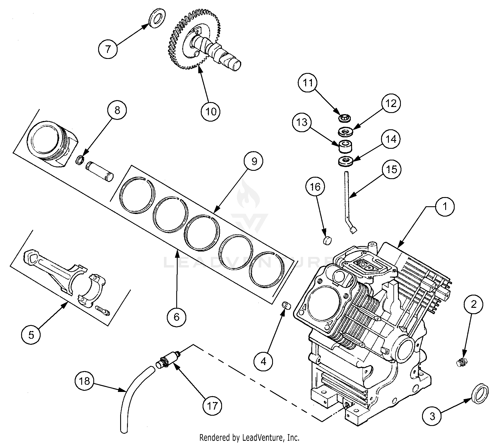 2518-44 Tractor (13B-288L100) (13A-208L100) (13A-288M100) (13A-208M100)