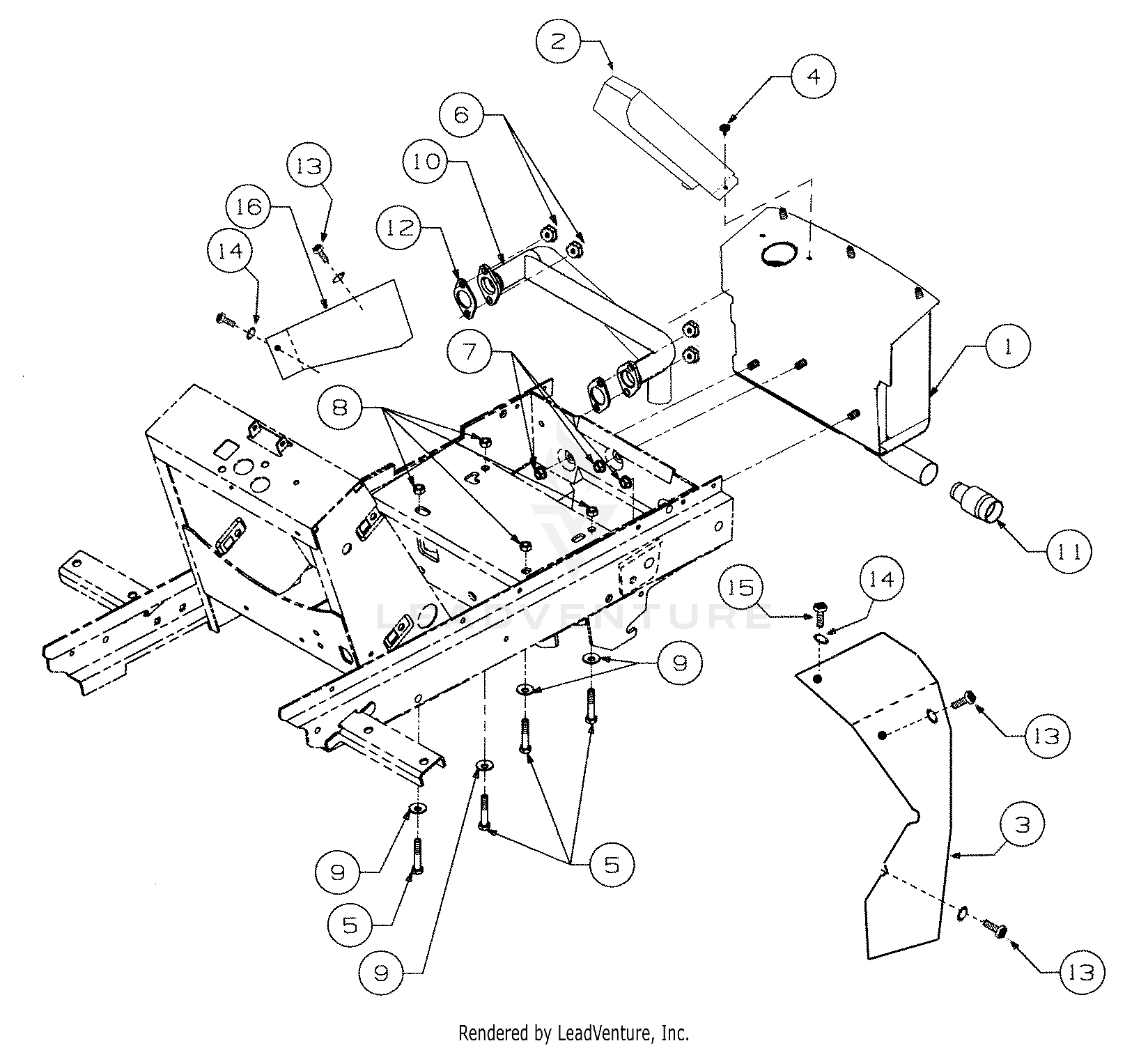 2518-44 Tractor (13B-288L100) (13A-208L100) (13A-288M100) (13A-208M100)