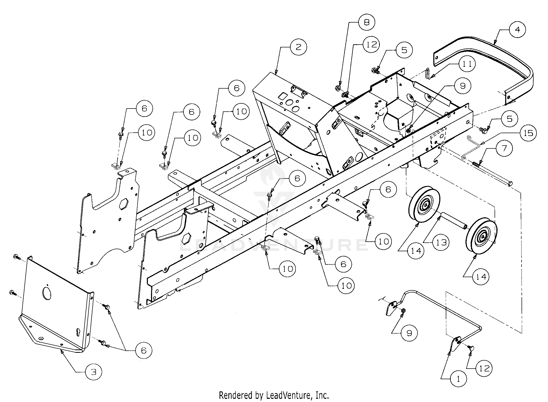 2518-44 Tractor (13B-288L100) (13A-208L100) (13A-288M100) (13A-208M100)
