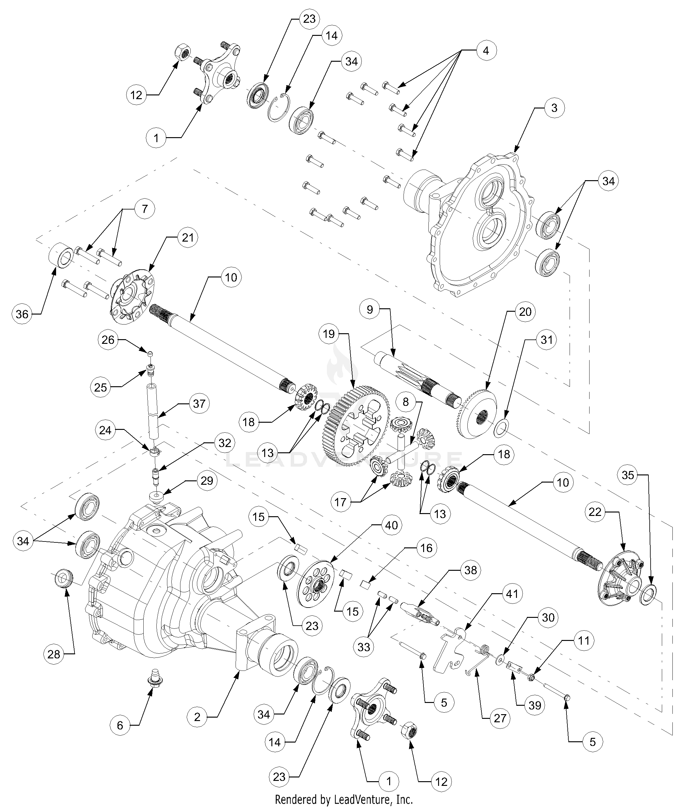 2518-44 Tractor (13B-288L100) (13A-208L100) (13A-288M100) (13A-208M100)