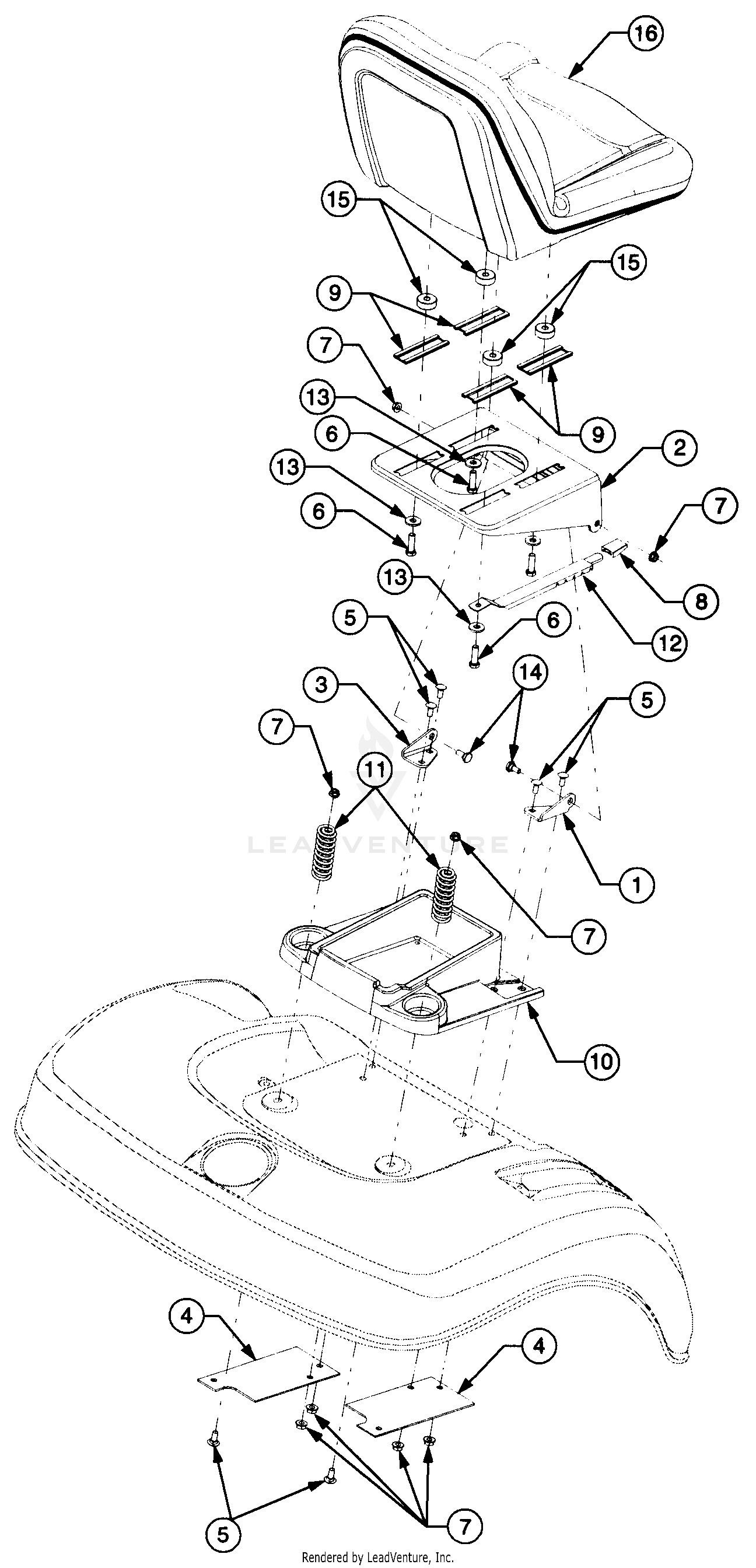 2518-44 Tractor (13B-288L100) (13A-208L100) (13A-288M100) (13A-208M100)