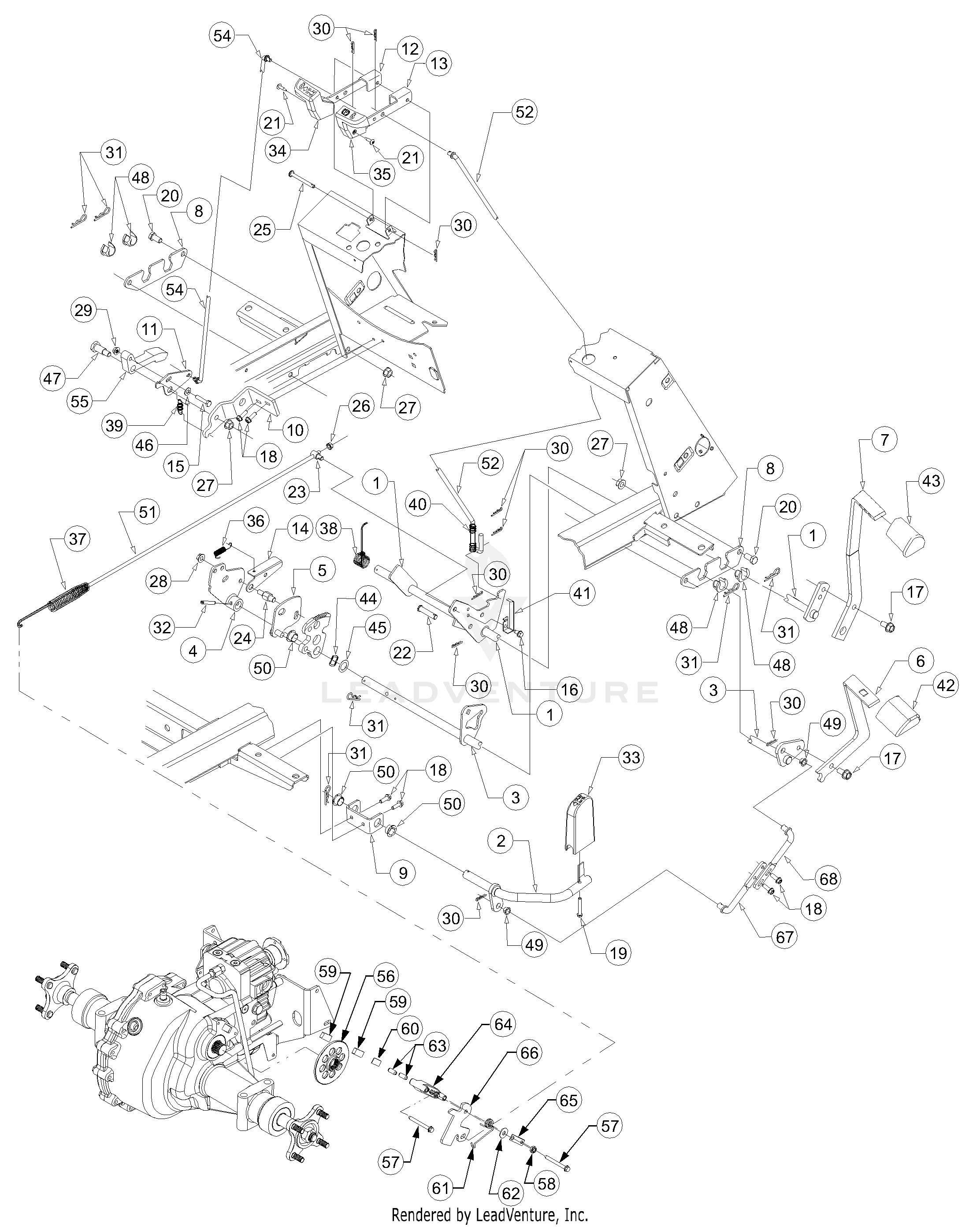 2518-44 Tractor (13B-288L100) (13A-208L100) (13A-288M100) (13A-208M100)