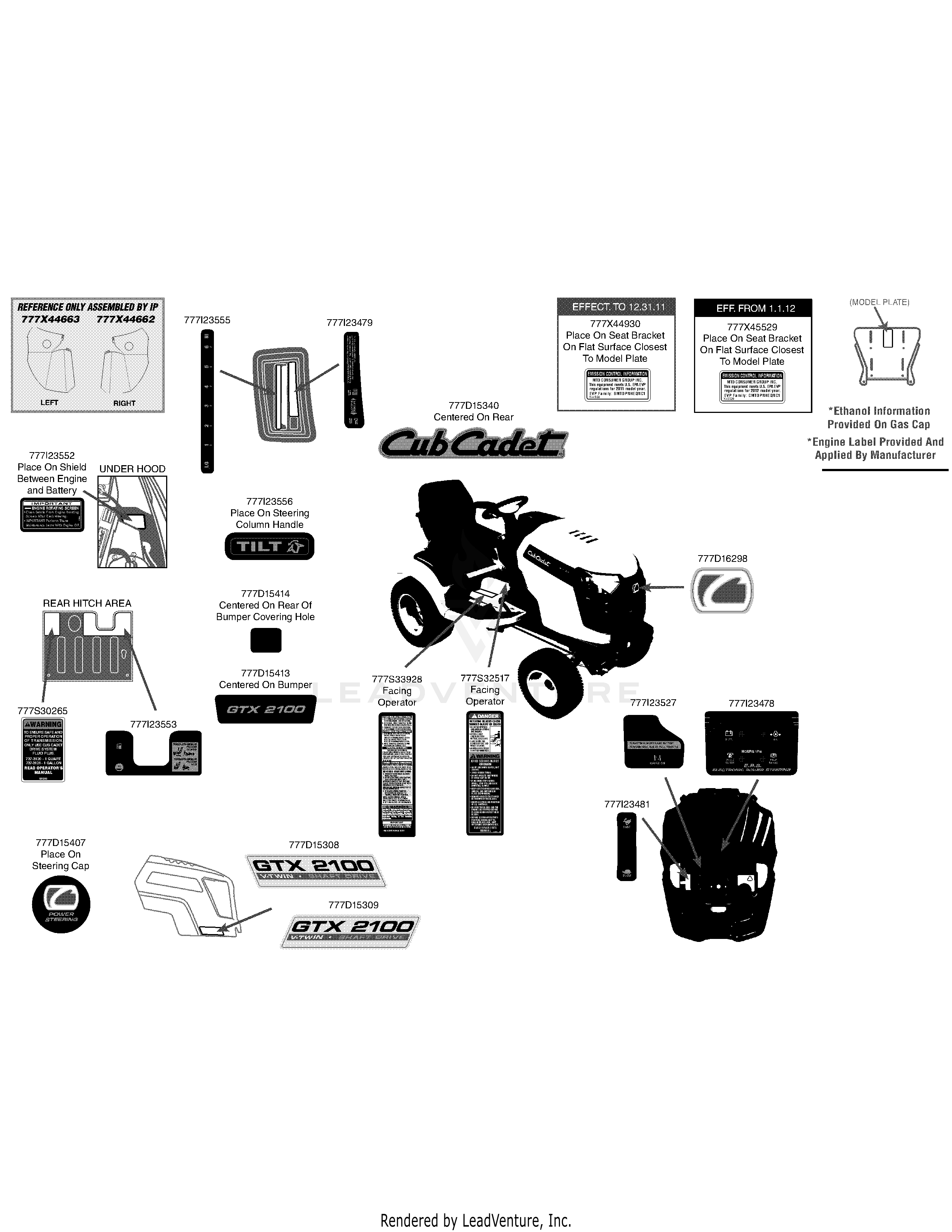 GTX2100 Tractor (14A-3GE-603) (2012)