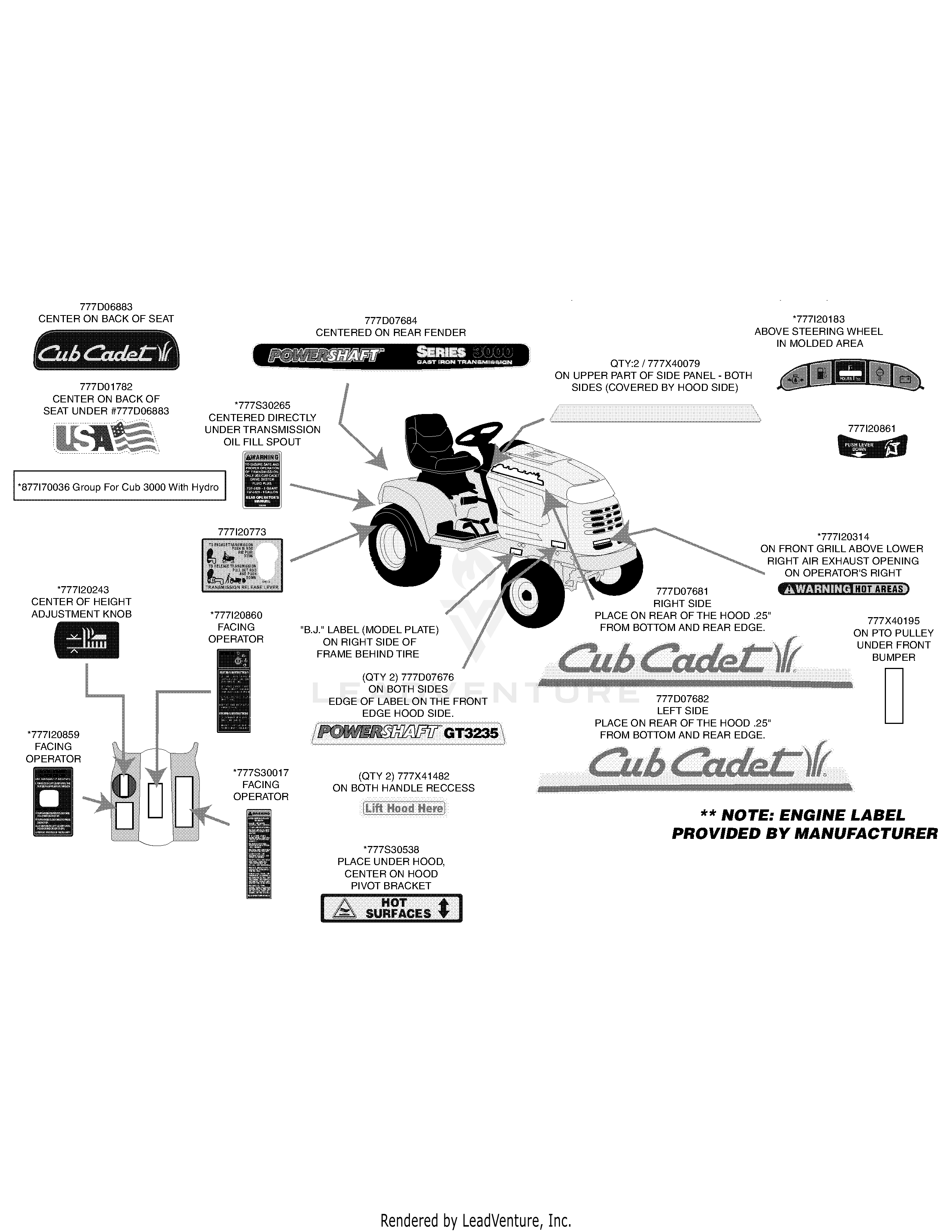 GT3235 Tractor (14A-692-710)