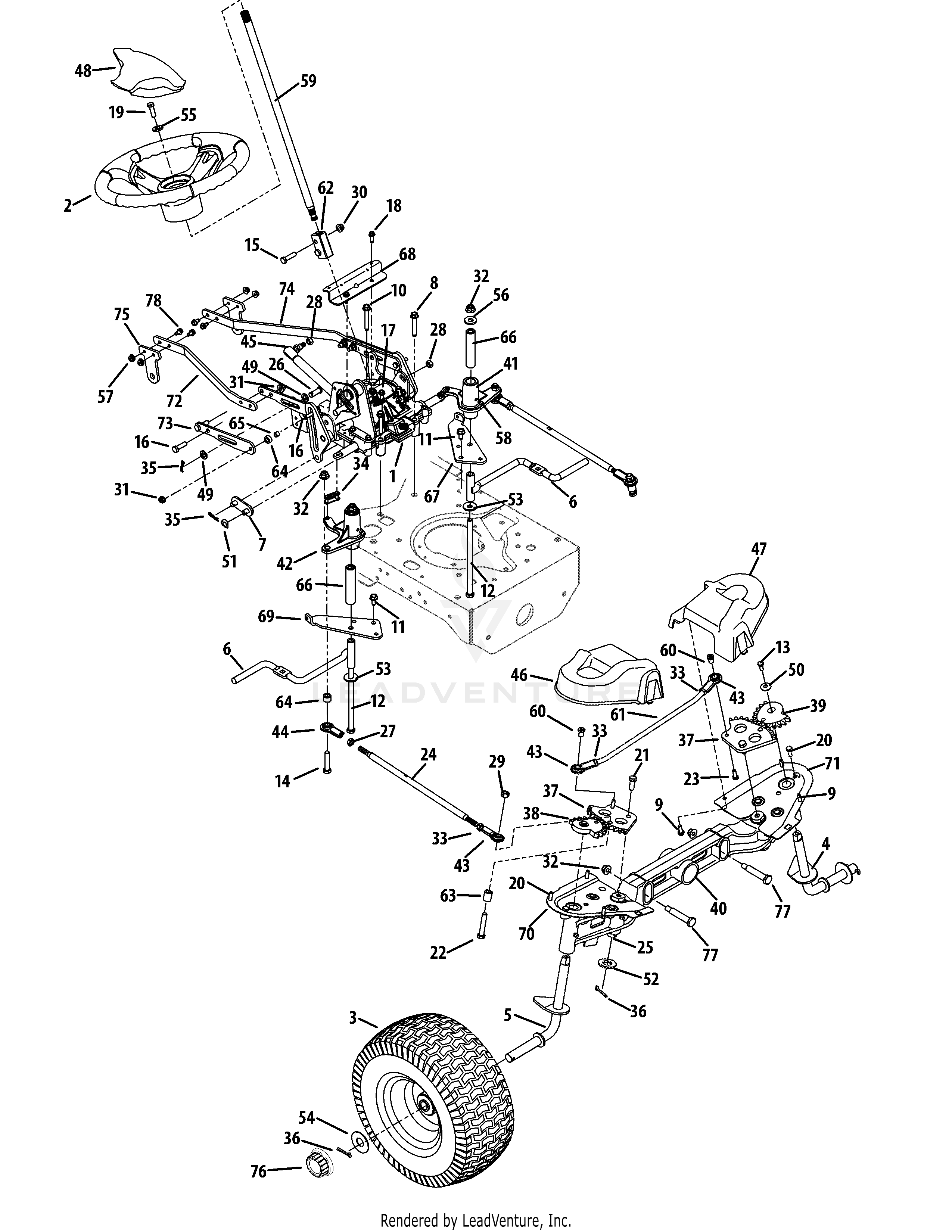 i1050 Tractor (17AF9BKP330) (2012)