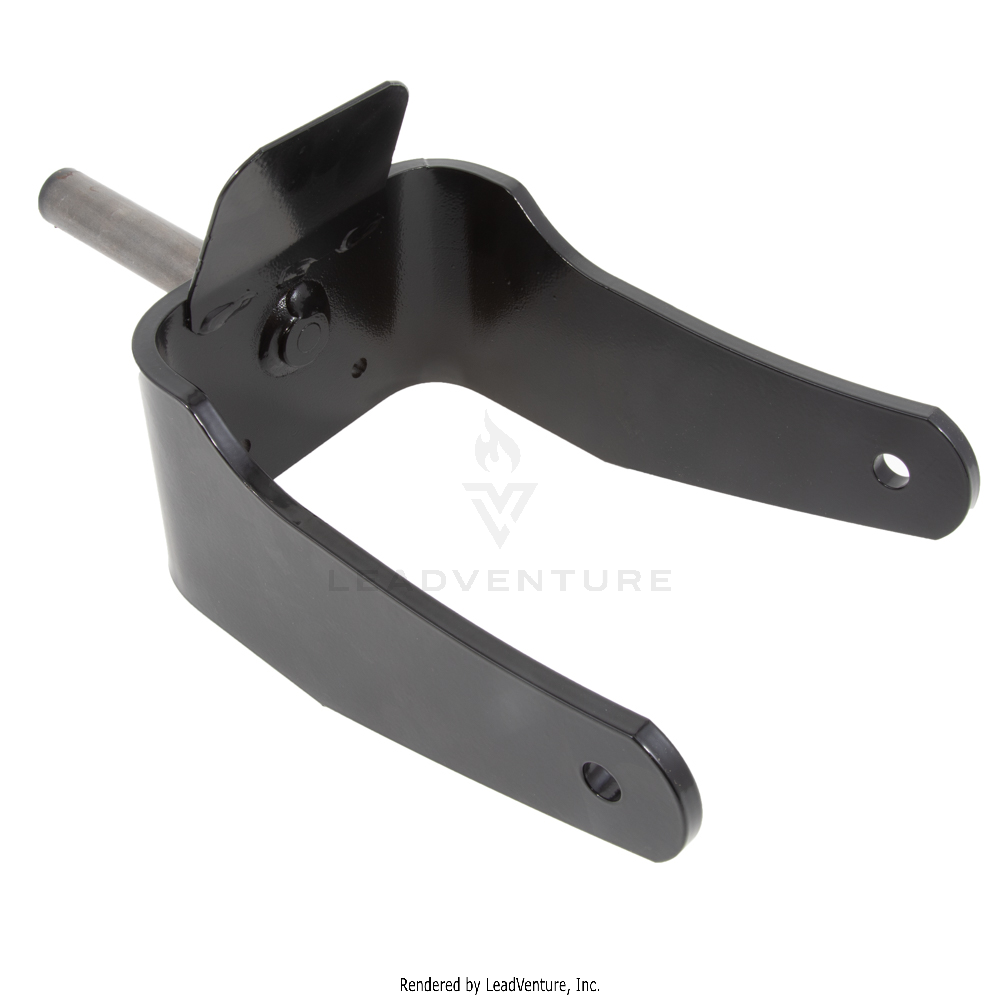 603-05020A-0637 - CASTER WHEEL YOKE (POWDER BLACK)