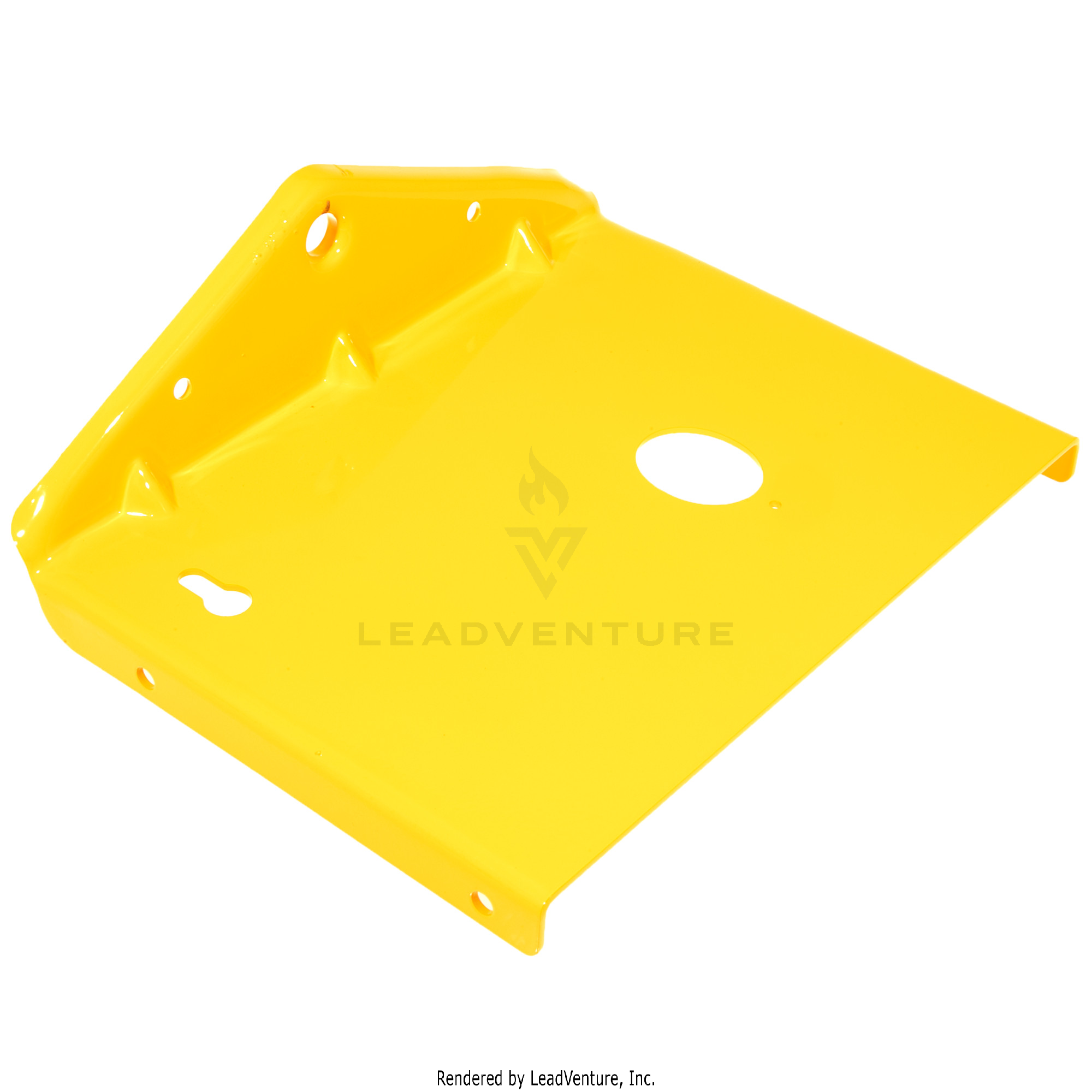 703-3453-4021 - REAR HITCH PLATE (CUB YELLOW 2)