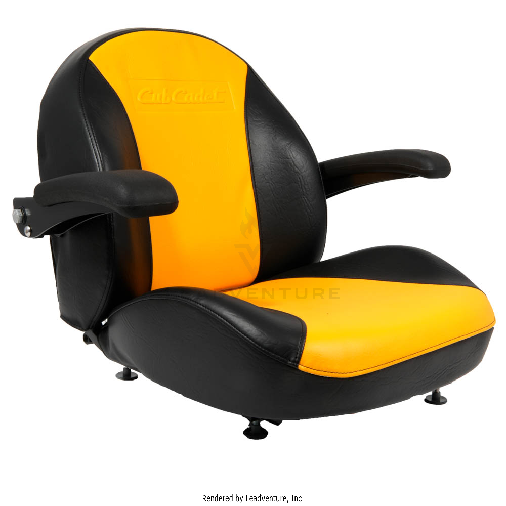 757-05070 - 18" GEL SEAT BLACK/YELLOW