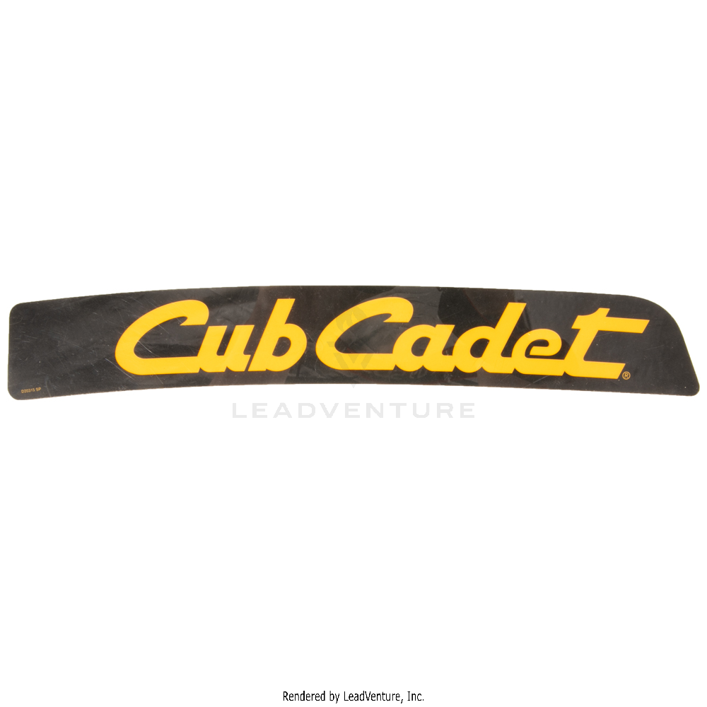 777D20315 - LABEL-CUB CADET LOGO L POD