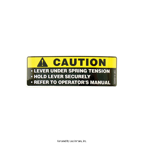 777S30014 - LABEL.CAUTION SPRING TENSN.