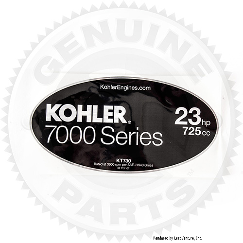 KH-32-113-107-S - LABEL-KOHLER 23 7000