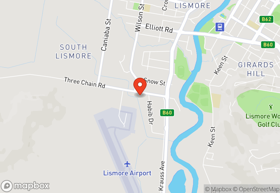 Map showing KC Equipment Lismore